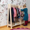 Clothing Rack with Shelves for Toddlers