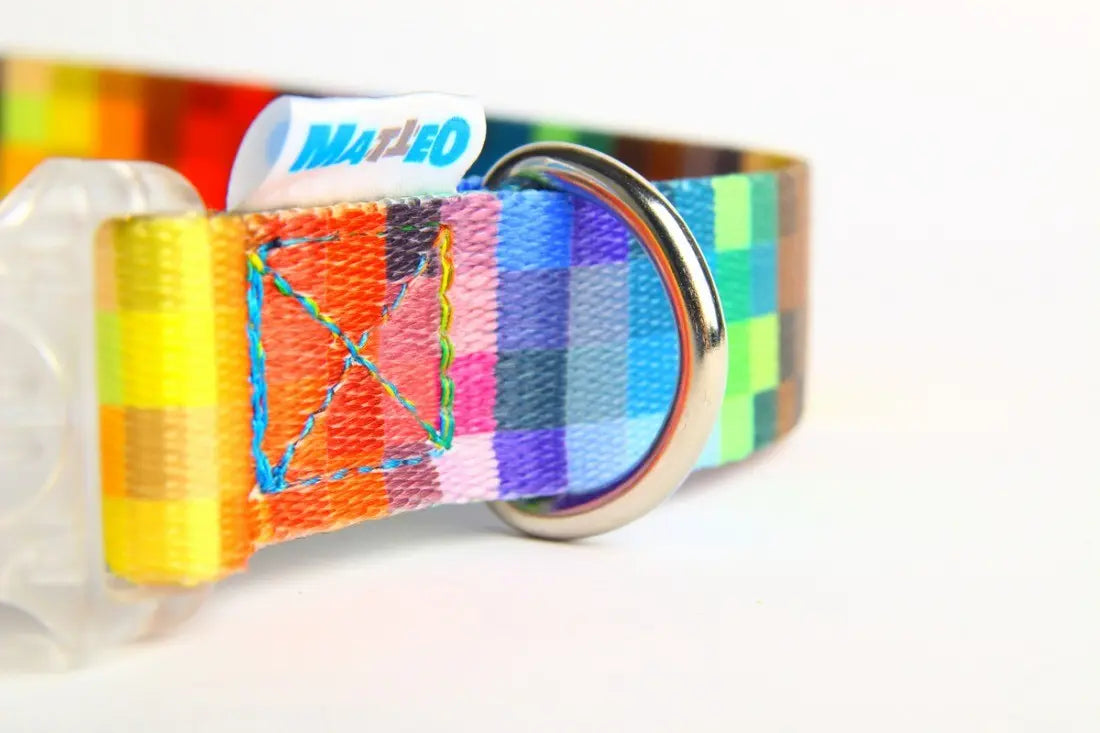 Collar With A LED Plastic Buckle  - Pixels