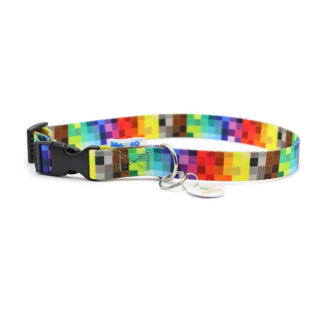 Collar With A Plastic Buckle - Pixels
