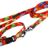 Collar With A Plastic Buckle - Red Graffiti
