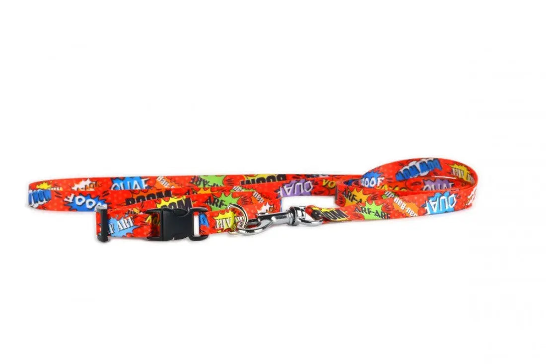 Collar With A Plastic Buckle - Red Graffiti