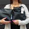 Leather Cosmetic Bag, Black - Small