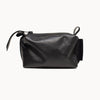 Leather Cosmetic Bag, Black - Small
