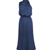 Silk Elegance Drape Halter Dress – Evening & Party Wear Trendarium