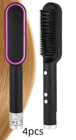 2-in-1 Ionic Hair Straightening Brush Trendarium