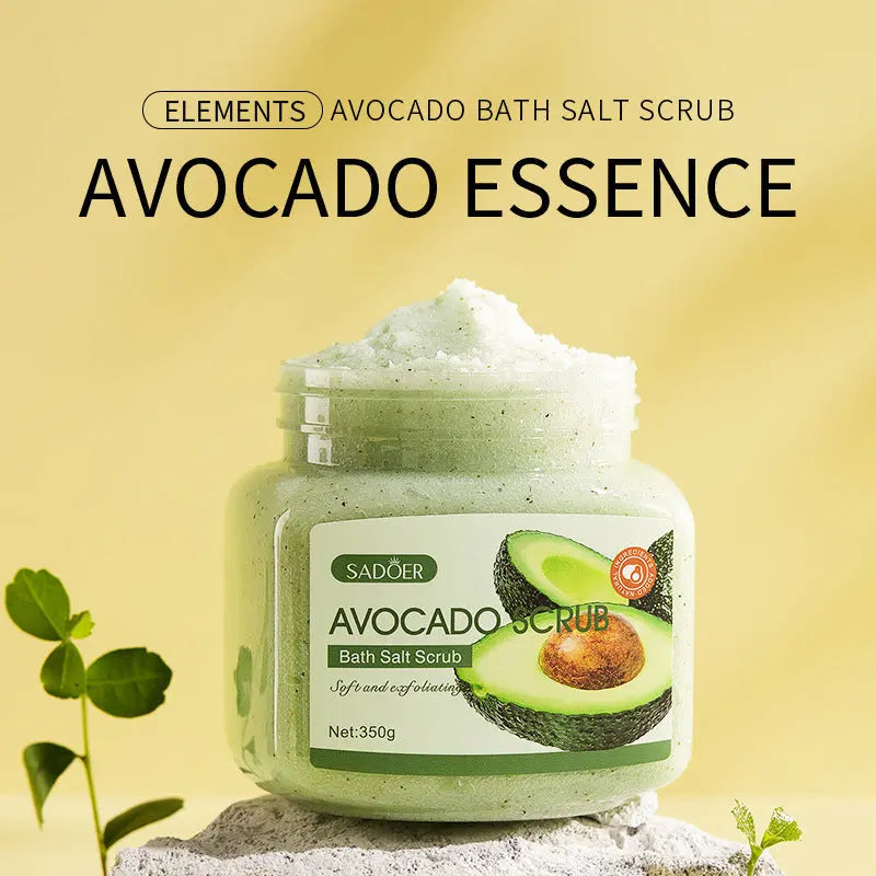 Fruit Bath Salt Scrub Cream Exfoliating Body Care Sadoer