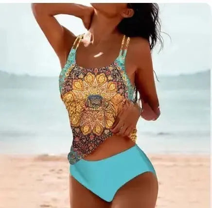 Sunset Retro High-Waist Set Trendarium