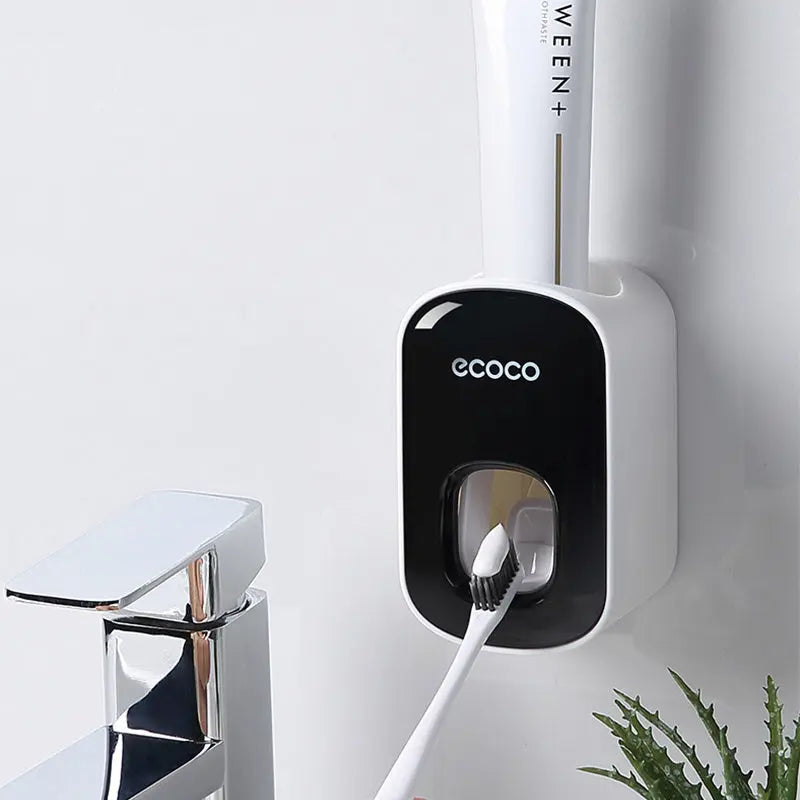 Wall Mounted Automatic Toothpaste Holder Bathroom Accessories Set Dispenser Trendarium