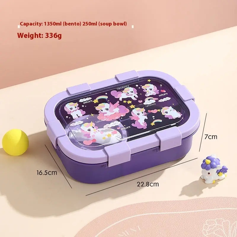 Cartoon Compartment Heating Lunch Box Trendarium