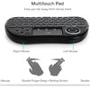 H9 Wireless Backlit Colorful Touch Remote Control Keyboard Trendarium