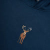 Deer Hoodie - Indigo Blue