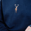 Deer Sweatshirt - Indigo Blue