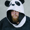 Unisex OEKO-TEX Bamboo Terry Poncho PANDA - For Adults