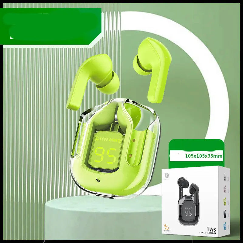 Compact Transparent Bluetooth Earbuds – ENC & Smart Display Trendarium