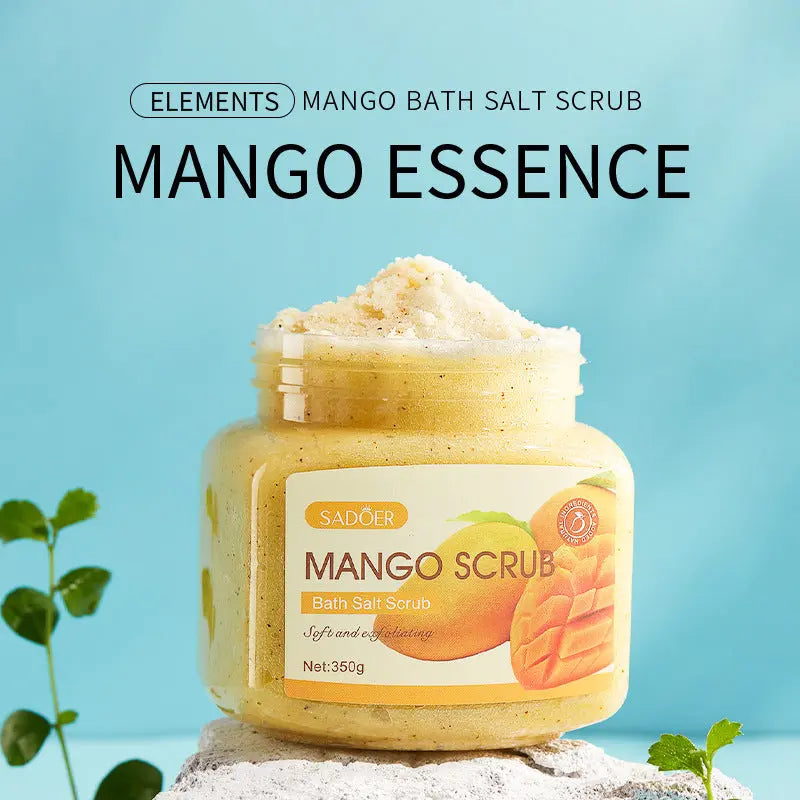 Fruit Bath Salt Scrub Cream Exfoliating Body Care Sadoer