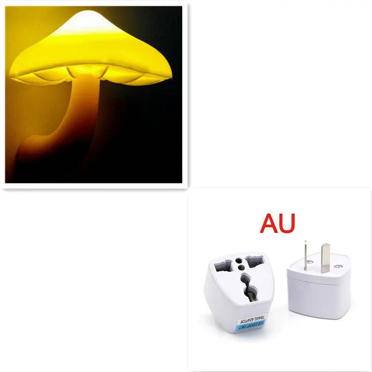 GlowShroom LED Night Light – Sensor-Activated Mushroom Lamp for Cozy Home Ambience Trendarium