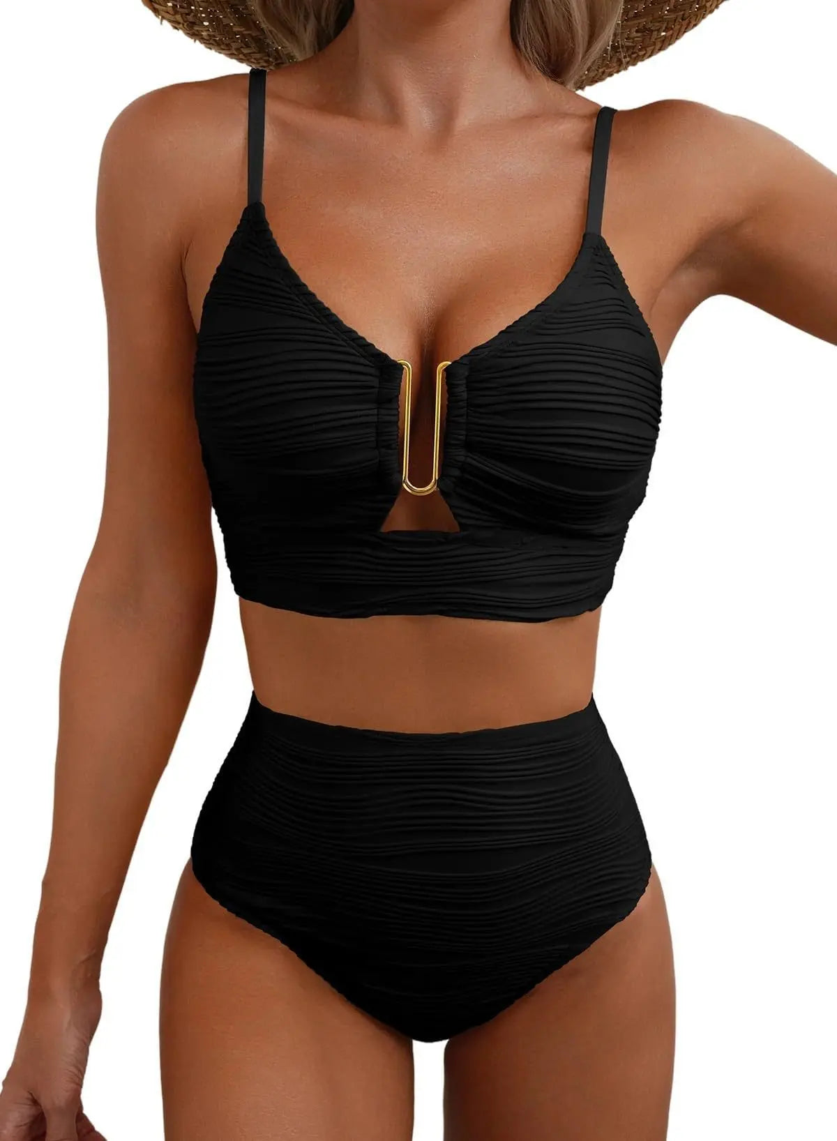 Sultry V-Cut High Waist Set Trendarium