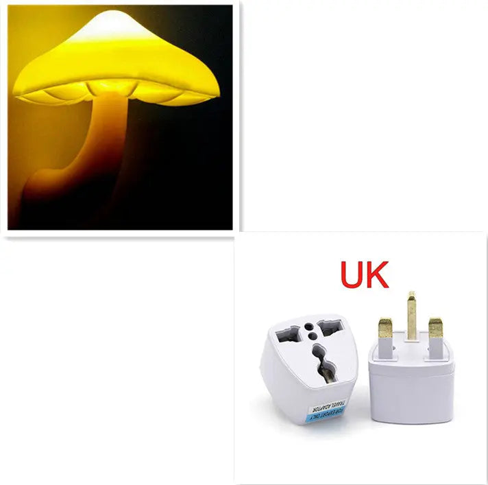 GlowShroom LED Night Light – Sensor-Activated Mushroom Lamp for Cozy Home Ambience Trendarium