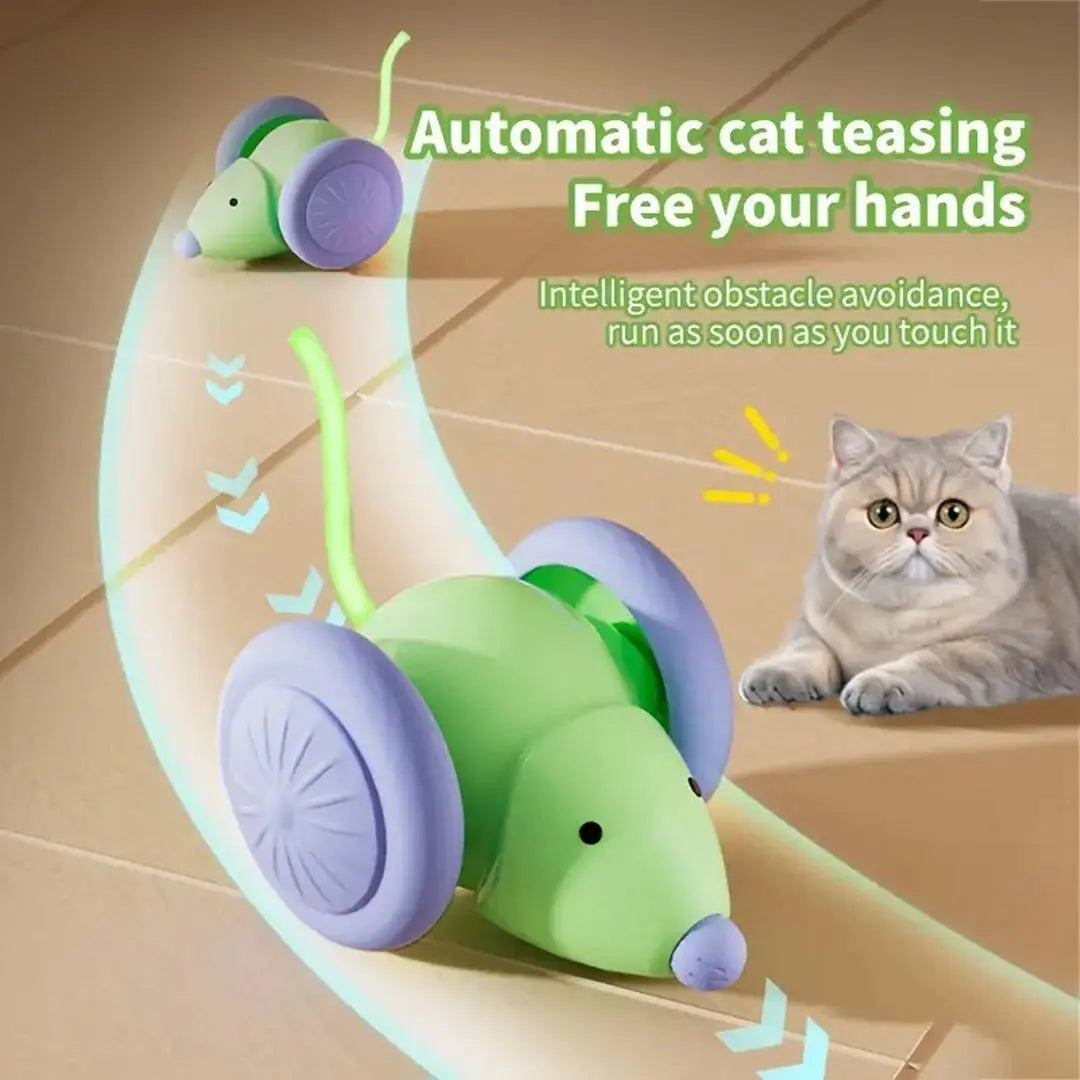 Pet Toys Interactive Cat Toy Electric Mouse Car Trendarium
