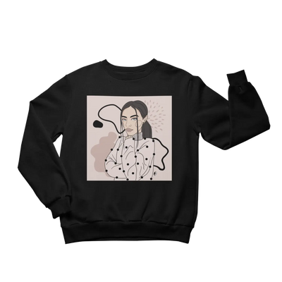 Unisex Crewneck Sweatshirt with Illustration - Abstract