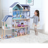 Wooden Dollhouse Crystal with LED Lights