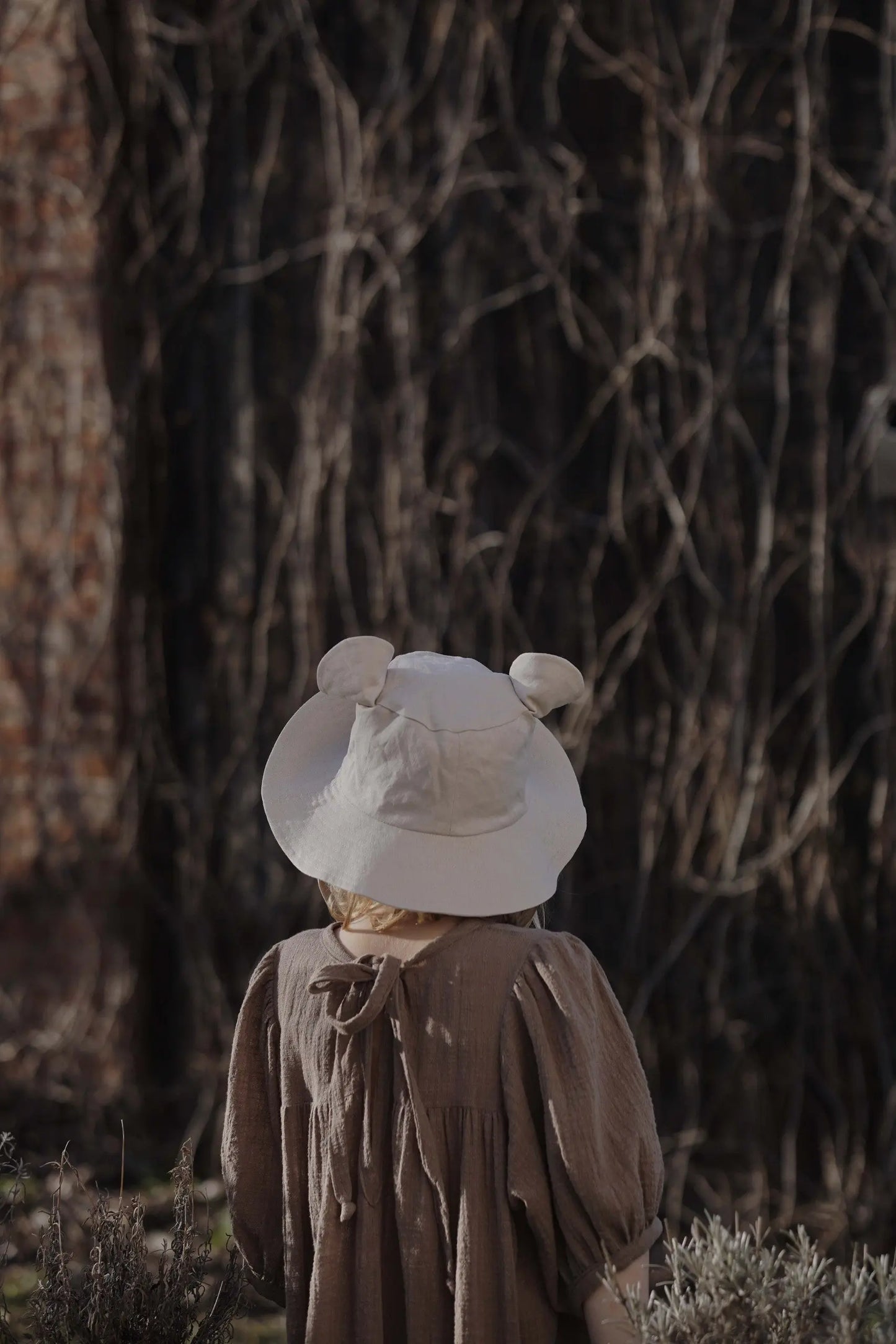 Kids Hat with Ears - Beige