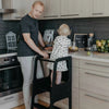 Montessori Helper Tower Step Stool / Kitchen Tower with BLACKBOARD
