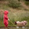Eared Jumpsuit for Babies and Kids - Coral