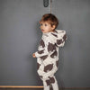 Eared Jumpsuit for Babies and Kids - Beige Bear