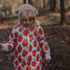 Winter Jumpsuit with Teddy Lining for Babies and Kids - Strawberries