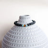 Lava Stone Bracelet with Amber and Turquoise
