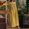 Linen Ballade Dress - Lemon Curry