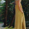 Linen Fugue Dress - Lemon Curry