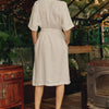 Linen Vine Dress - Optical White