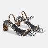 Mangará Women’s Sandals Animal Print - 6.5cm Block Heel