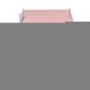 MeowBaby® White Wooden House for Kids - Pink Roof
