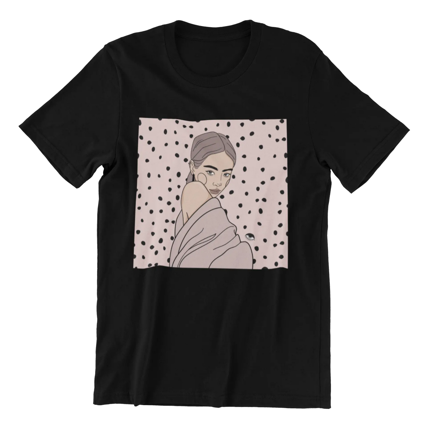 Unisex Organic Cotton T-shirt with Illustration - Maddy