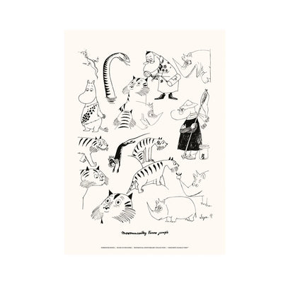 Moomin Jungle Poster, 30x40 cm