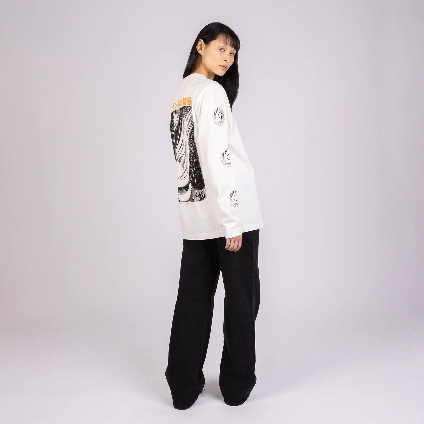 Novels Longsleeve Shirt With Cuffrib Unisex - White