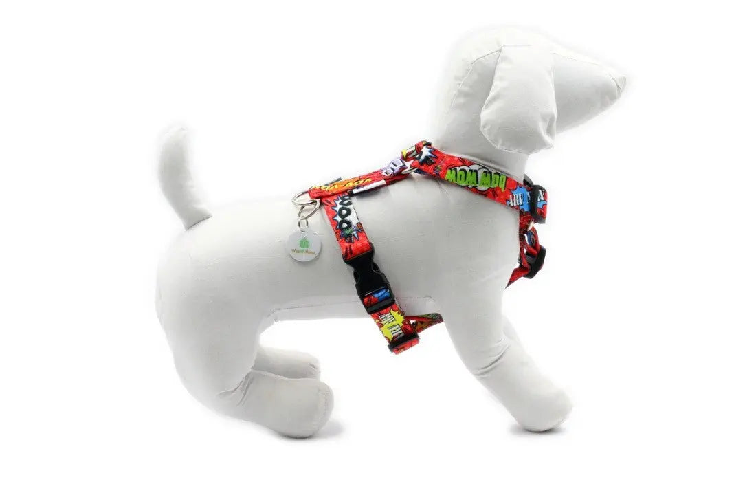 Nylon Harness – Red Graffiti