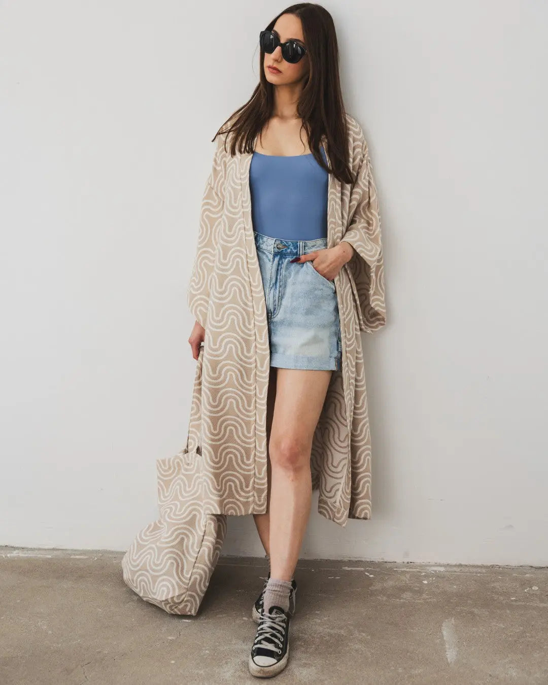 Bamboo Kimono for Women - Sand