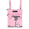 Moomintroll Under The Tree Neck/Passport Bag - Pink