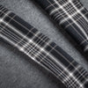 Gray 3/4 Sleeve Flannel-Collared Robe