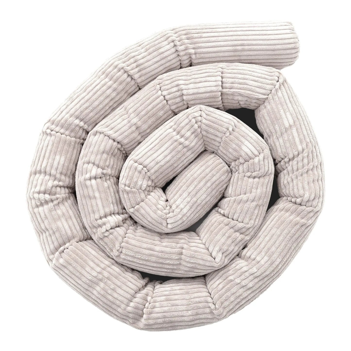 Protective Roll Bumper for Baby Crib – Ecru