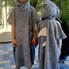 Short-Sleeve Poncho SHARK - For TODDLERS (Size 82/86-116)