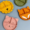 Silicone Divided Suction Plate for Kids - Mrs. Cat