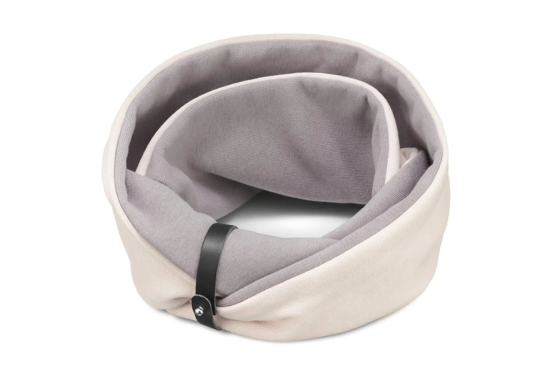 Simo Neck Warmer - White Sand & Steel Grey 