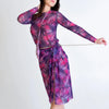 Tan-Through Long-Sleeve Shirt - Pink Tropica