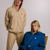 Lion Soft Fleece Full Zip Hoodie - Light Brown