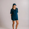 Panda Terry Shirt - Navy Blue